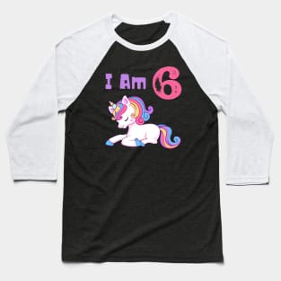 I Am 6 Baseball T-Shirt